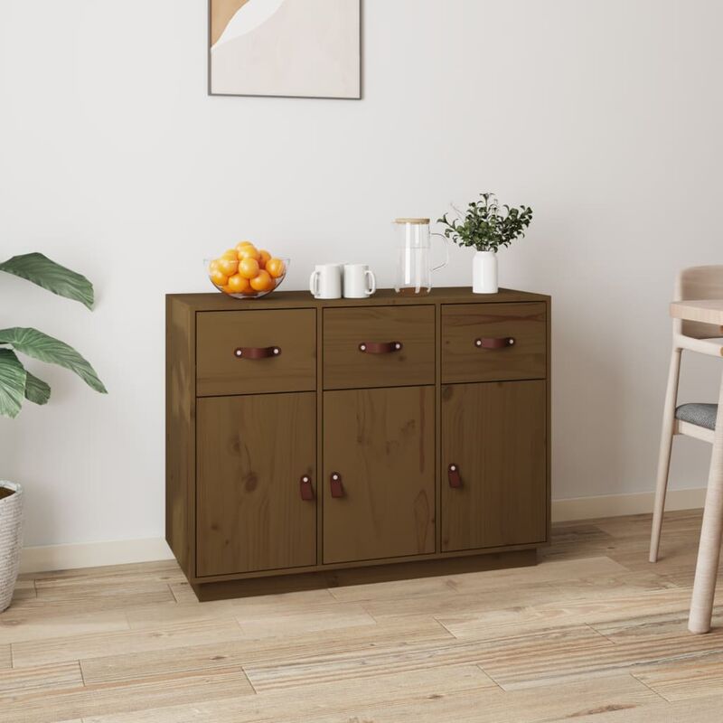foto del prodotto prolenta premium furniture limited credenza ambra 100x40x75 cm in legno massello