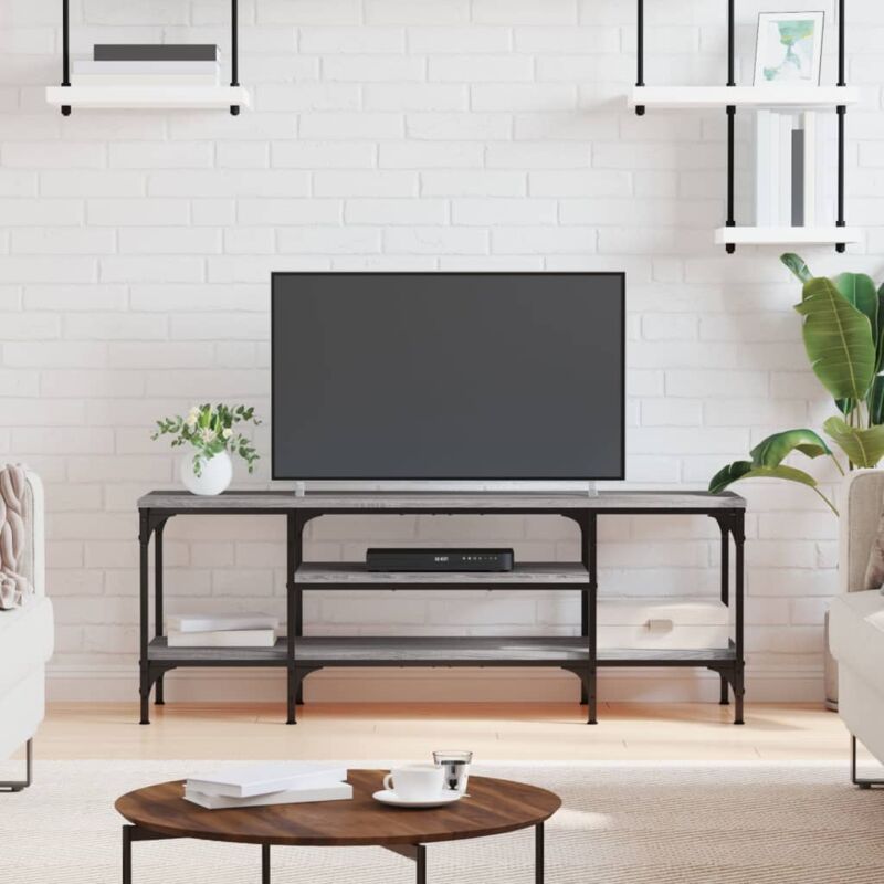 foto del prodotto vidaxl furniture limited mobile tv grigio sonoma 121x35x45 cm legno