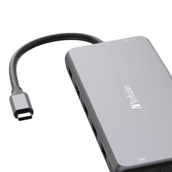 immagine 0 del prodotto verbatim cmh 13 usb tipo c 10000 mbit s argento