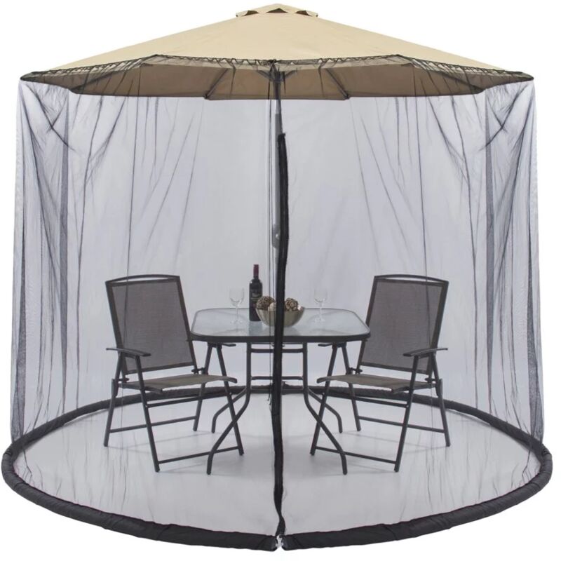 foto del prodotto zanzariera per ombrellone eurogarden con zip 3x3 m