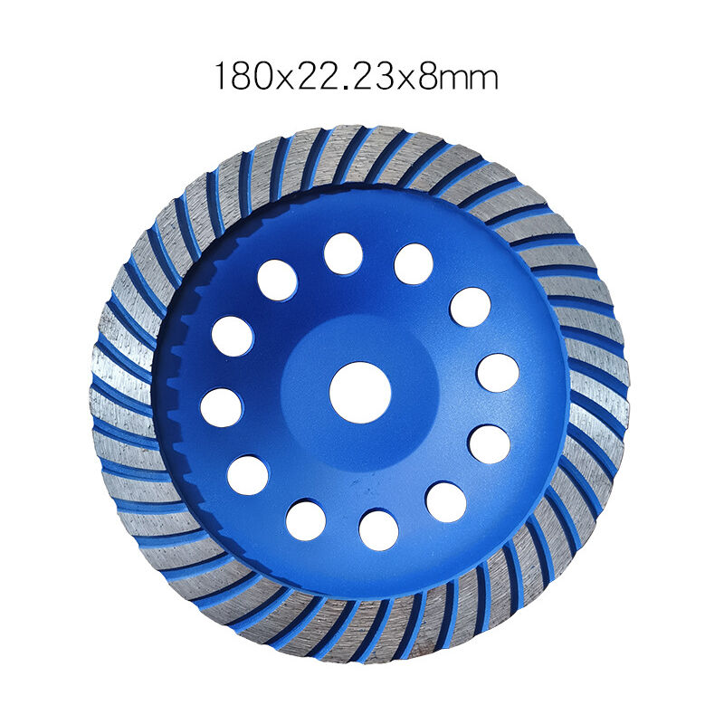 foto del prodotto disco abrasivo diamantato 180 per levigare cemento, granito e pietra. mola abrasiva per superfici smerigliatrice 180 professional rapanda