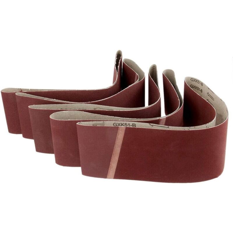 foto del prodotto langray confezione da 5 nastri abrasivi 100 mm x 915 mm grana 100. rapanda