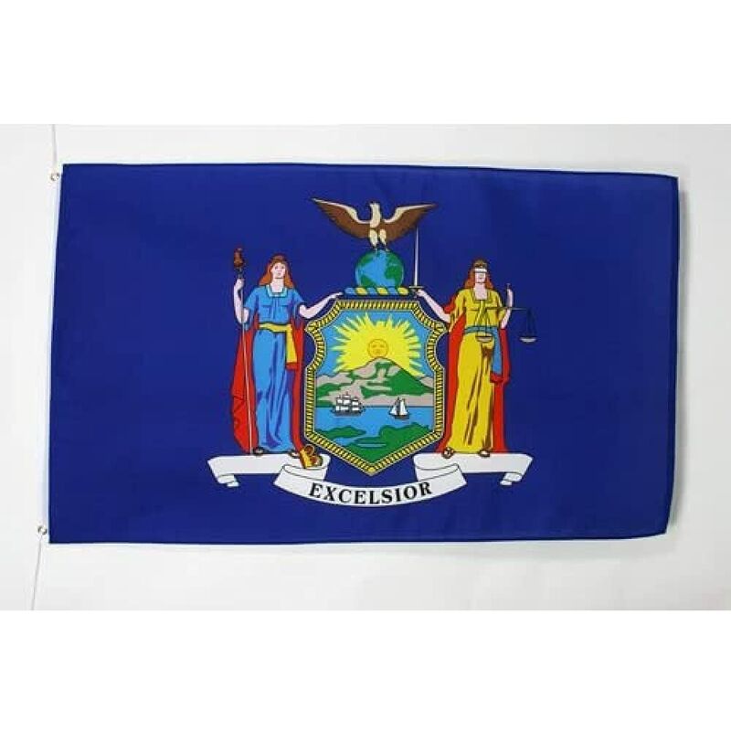 foto del prodotto bandiera new york 150x90cm bandiera stato americano usa stati uniti 90 x 150 cm az flag