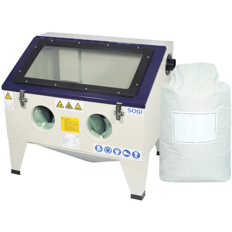 foto del prodotto sabbiatrice sogi s 72 da banco sacco 25 kg di microsfere in vetro grana 200 300, sogi s 72 25 kg di microsfere in vetro grana 200 300