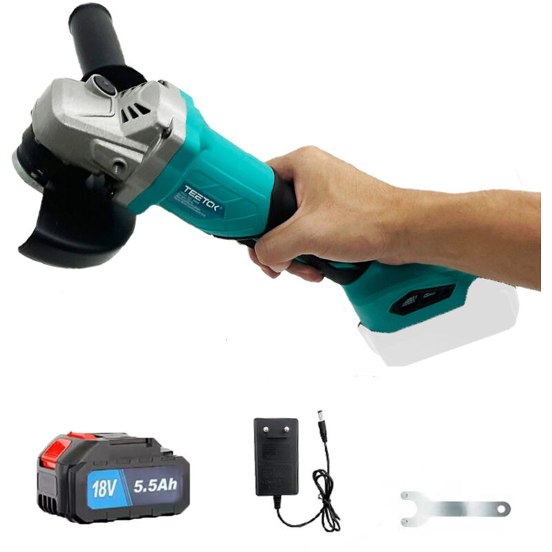 foto del prodotto teetok motoseghe a batteria, motosega elettrica a batteria da 6 , mini sega portatile per la lavorazione del legno, potente motosega senza