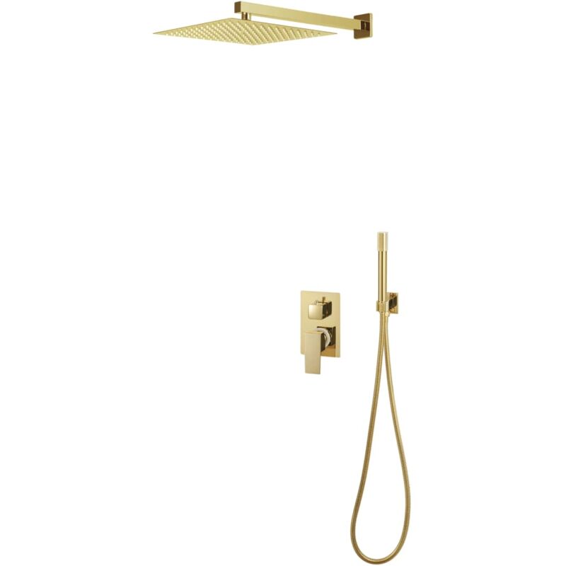 immagine 0 del prodotto sistema doccia dal design elegante con deviatore a pulsante rotante vari colori colore color oro