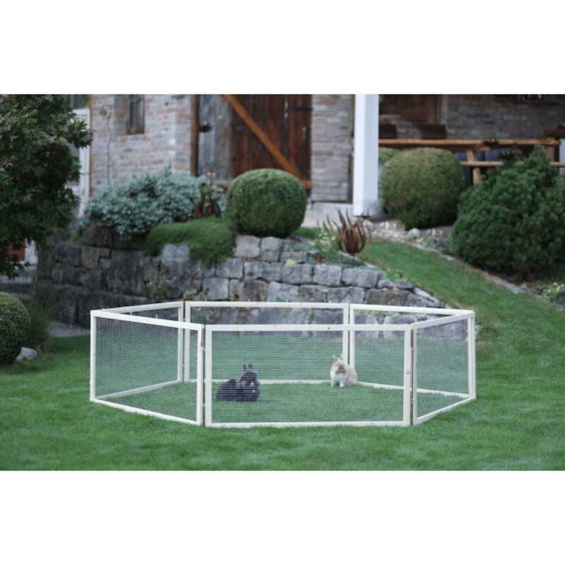 foto del prodotto recinto esterno per animali domestici vario legno marrone 84399 kerbl