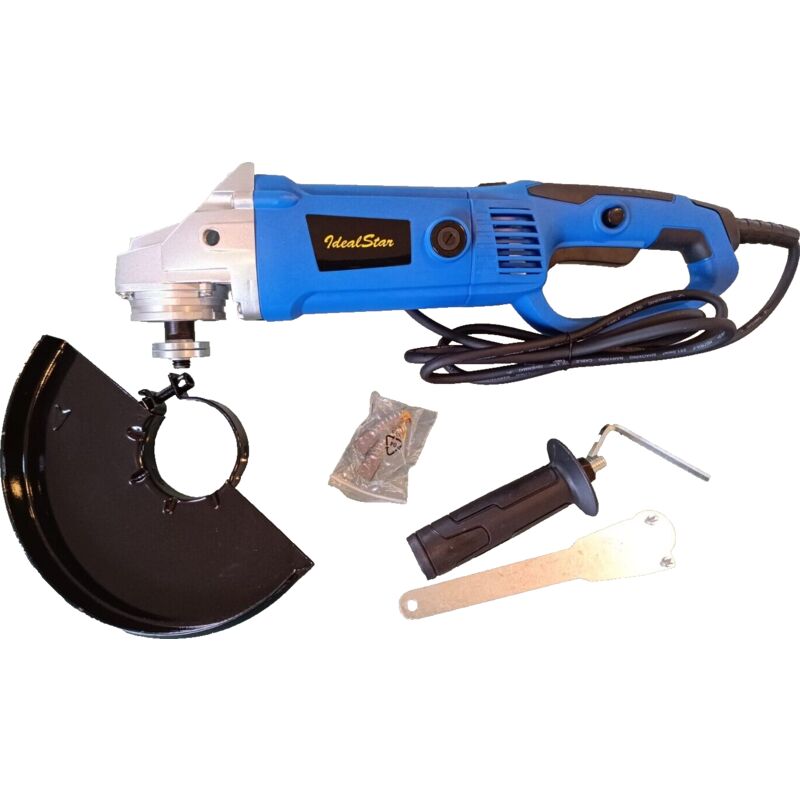 foto del prodotto smerigliatrice angolare elettrica da 2150 watt. 230 mm. 6000 rpm. professionale