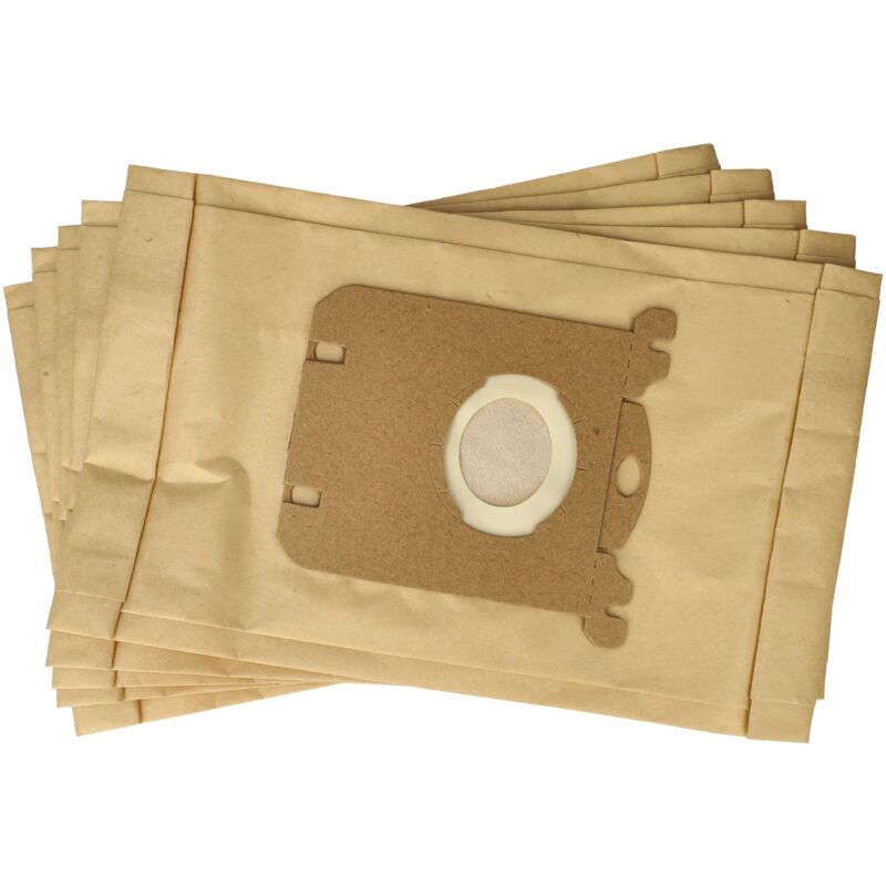 foto del prodotto 5x sacchetto compatibile con electrolux ultrasilencer z 3300...3395 aspirapolvere carta, 25,8cm x 16,2cm color sabbia vhbw