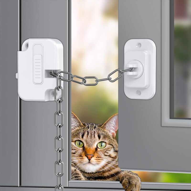 foto del prodotto rapanda serrature di sicurezza per finestre per bambini, serrature di protezione per finestre per bambini regolabili, forte serratura adesiva per