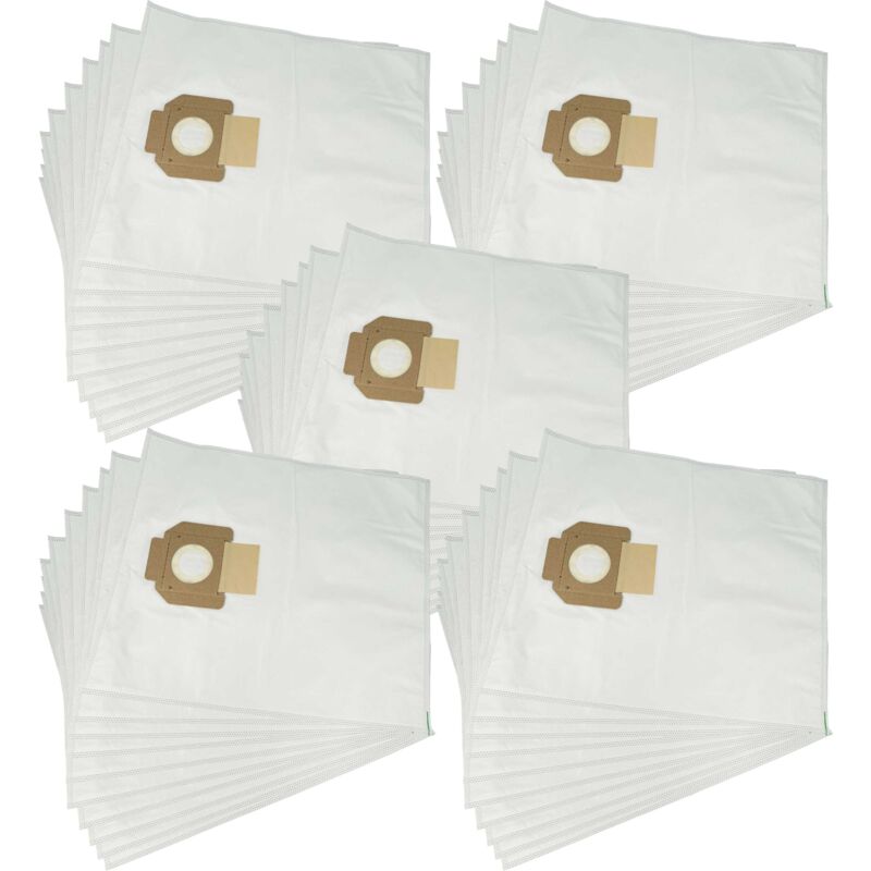 foto del prodotto 50x sacchetto sostituisce milwaukee 4932352308 per aspirapolvere microfibra, 51cm x 43cm bianco vhbw