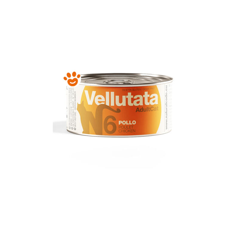 foto del prodotto cat vellutata adult pollo code v06 cat vellutata adult pollo code v06 lattina da 85 gr natural code