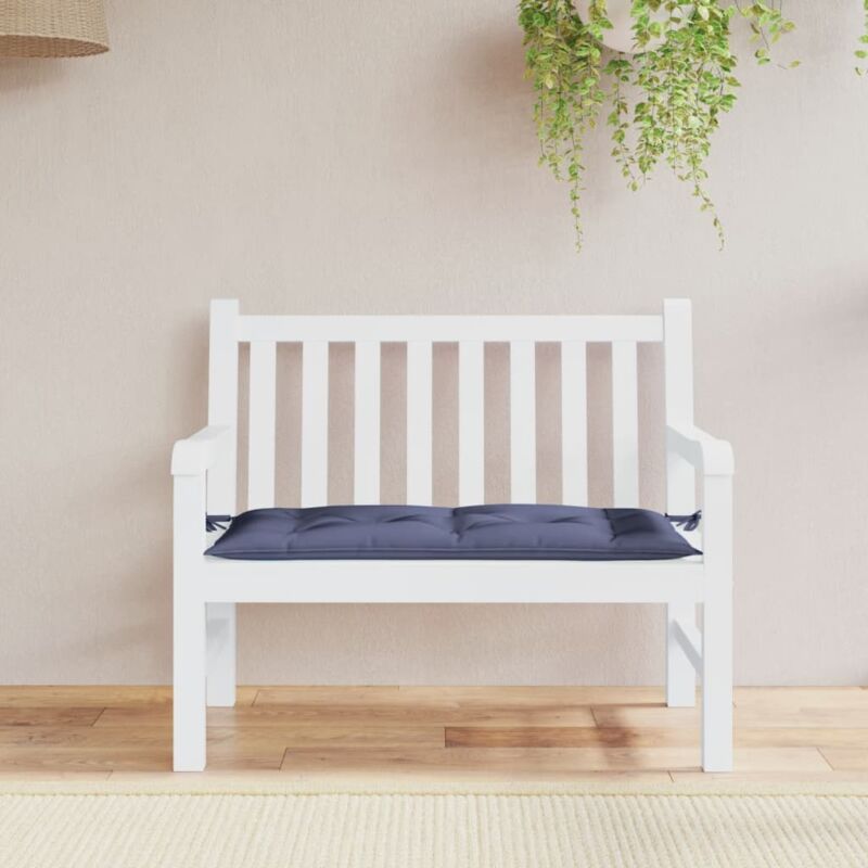 foto del prodotto vidaxl cuscino panca giardino blu marino 100x50x7cm in tessuto oxford
