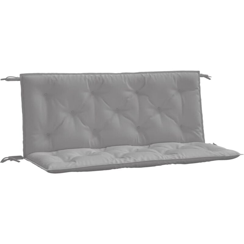 foto del prodotto cuscini panca da giardino 2pz grigi 120x50x7 cm tessuto oxford vidaxl