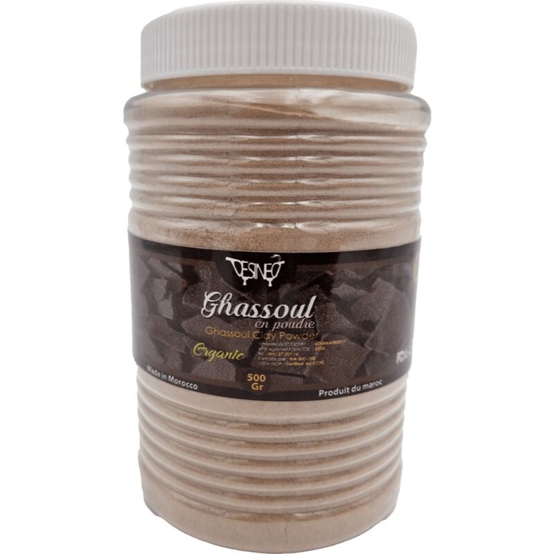 foto del prodotto desineo ghassoul tradizionale naturale biologico beldi 1kg argilla bianca