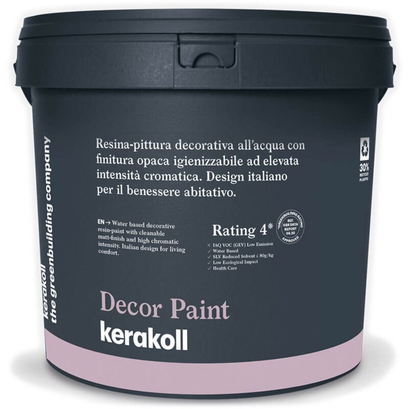 foto del prodotto decor paint resina pittura decorativa all acqua opaca 10 lt kerakoll