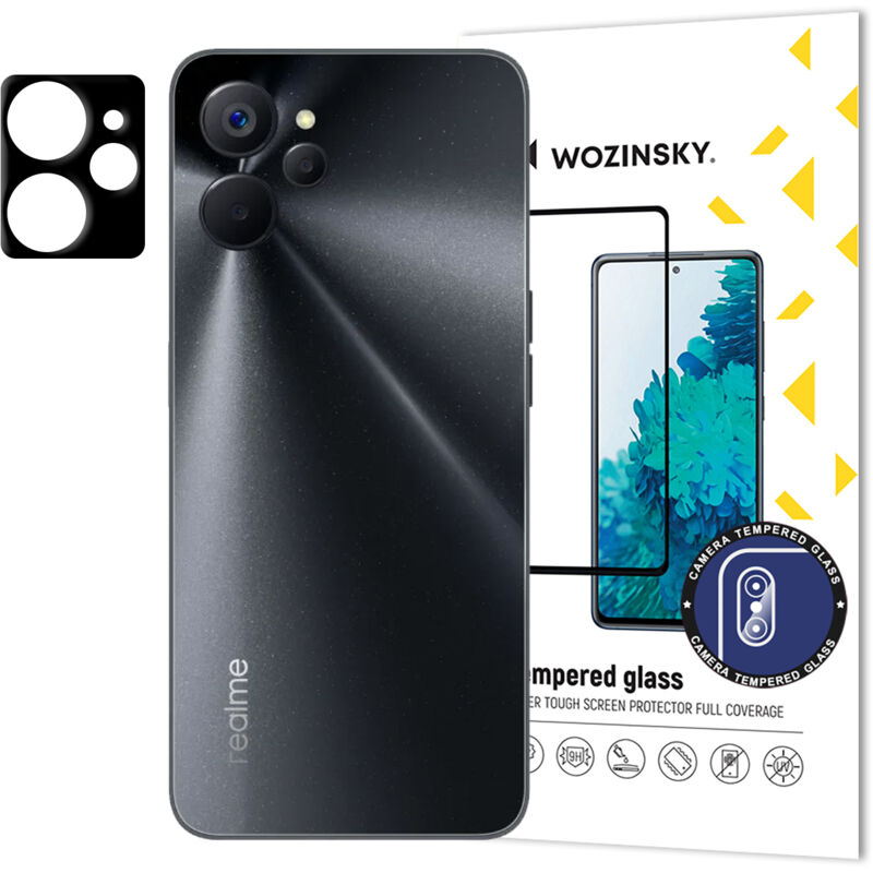 foto del prodotto vetro temperato 9h per fotocamera per realme 10 5g realme 9i 5g vetro completo per fotocamera
