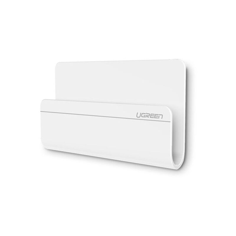 foto del prodotto mensola porta cellulare da parete per ricarica telefono tablet smartphone bianco