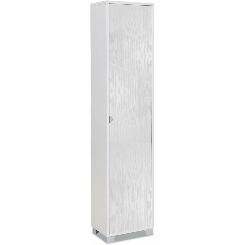 foto del prodotto armadio 1 anta 43x190x29 cm bianco fiammato