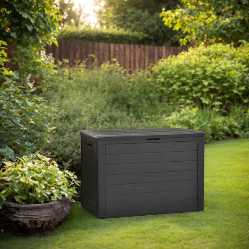foto del prodotto furniture limited baule da giardino antracite 78x44x55 cm