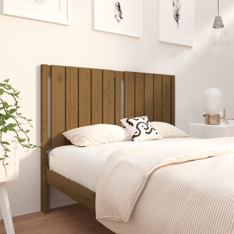 foto del prodotto vidaxl testiera per letto ambra 125,5x4x100 cm legno massello di pino