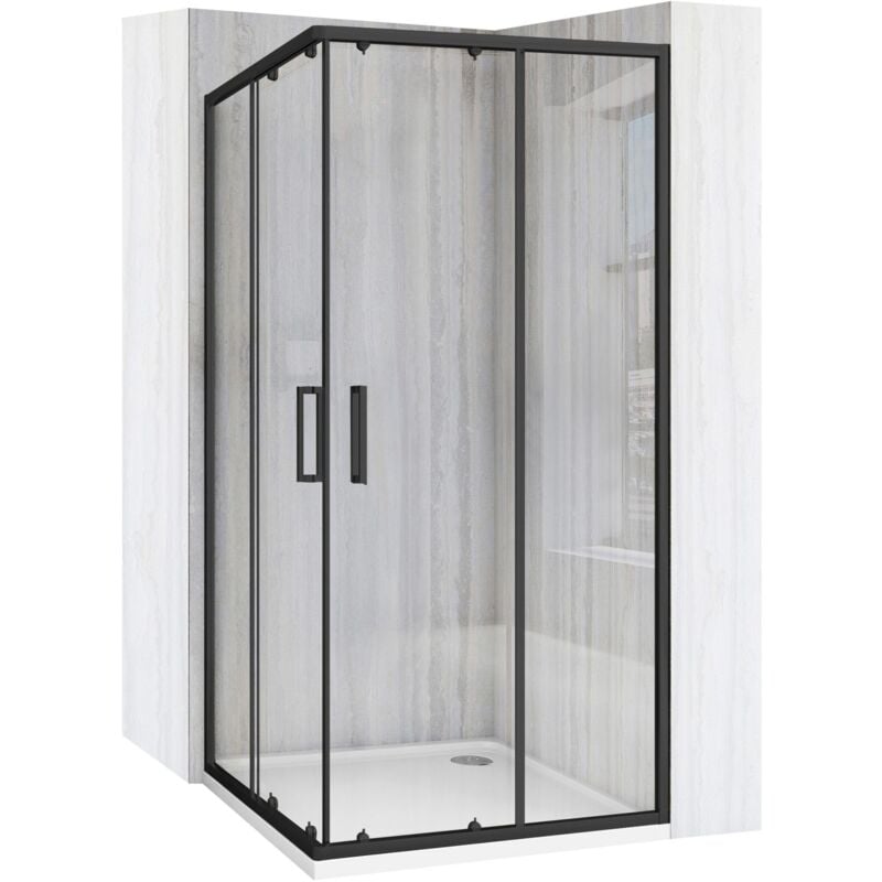 foto del prodotto cabina doccia rea city 80x80 black