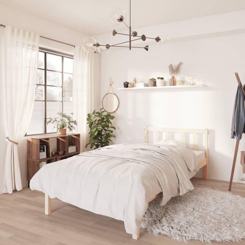 foto del prodotto letto adulto,giroletto,letto singolo,struttura del letto in legno massello di pino 90x200 cm dgvs4944088 bonnevie