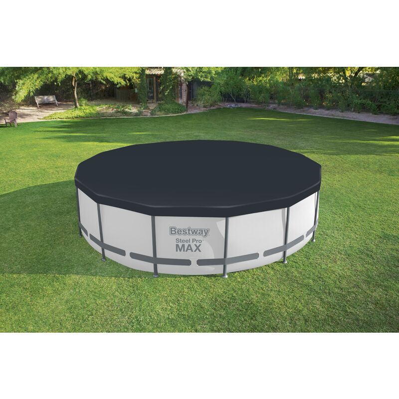 foto del prodotto telo copertura per piscine con struttura tonda steel pro max bestway 58038