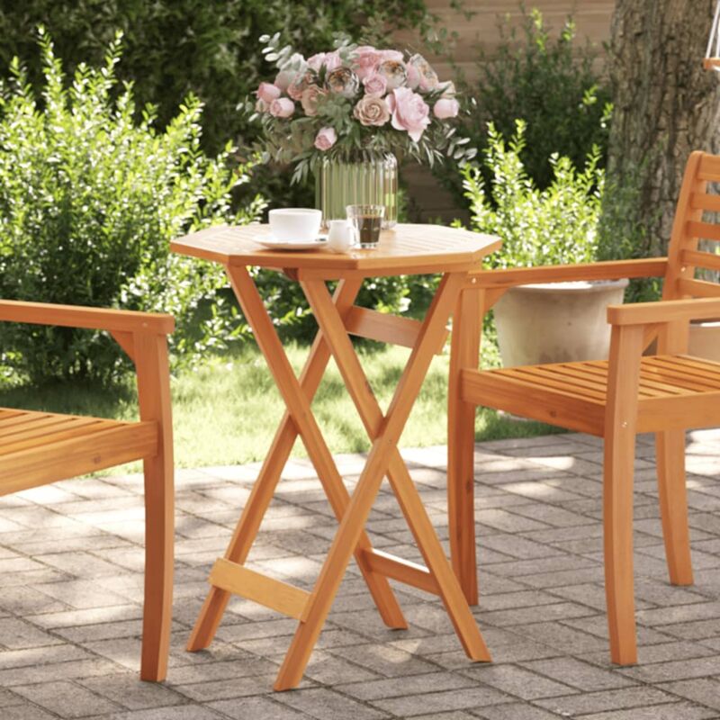 foto del prodotto vidaxl tavolo da giardino pieghevole 60x75cm legno massello di acacia