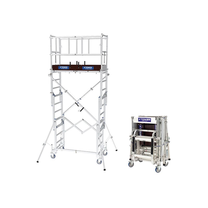 foto del prodotto trabattello telescopica kit di carico altezza di lavoro max 4.80m 22405530 20405100