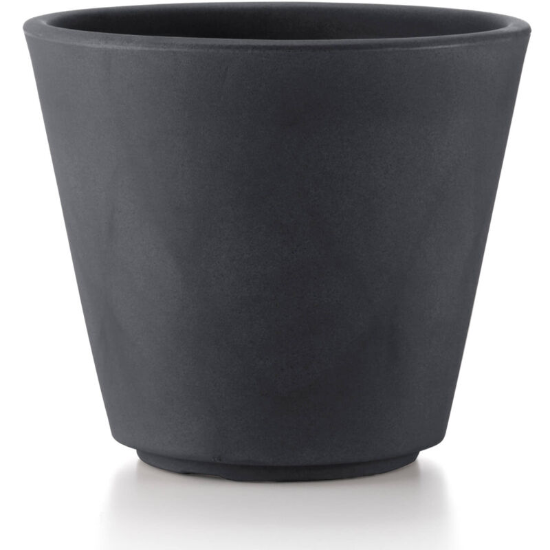 foto del prodotto vaso 33x28cm in resina tulli ribeira essential 35 antracite