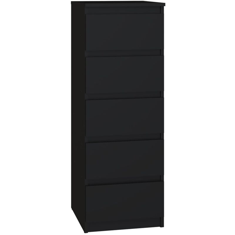 foto del prodotto venezia cassettiera alta moderna per camera da letto soggiorno ufficio 45x40x111 5 cassetti scorrevoli armadio di stoccaggio chiffon
