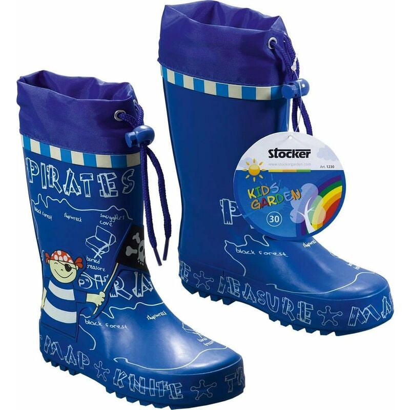foto del prodotto stivali kids garden pirate blu misura 32 stocker