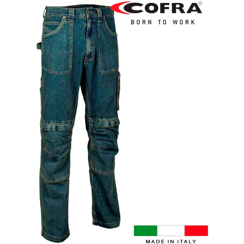 foto del prodotto cofra pantaloni dortmund blu navy taglia 42