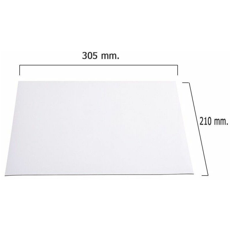foto del prodotto lavagna magnetica in pvc bianco 210x305x1 mm.