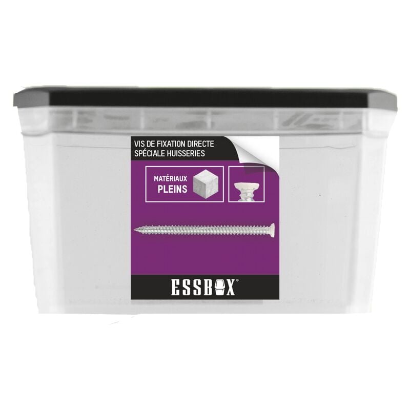 immagine 0 del prodotto essbox scell it vite per calcestruzzo ral9016 7,5 mm x 112 mm confezione da 100 ex 91153975112