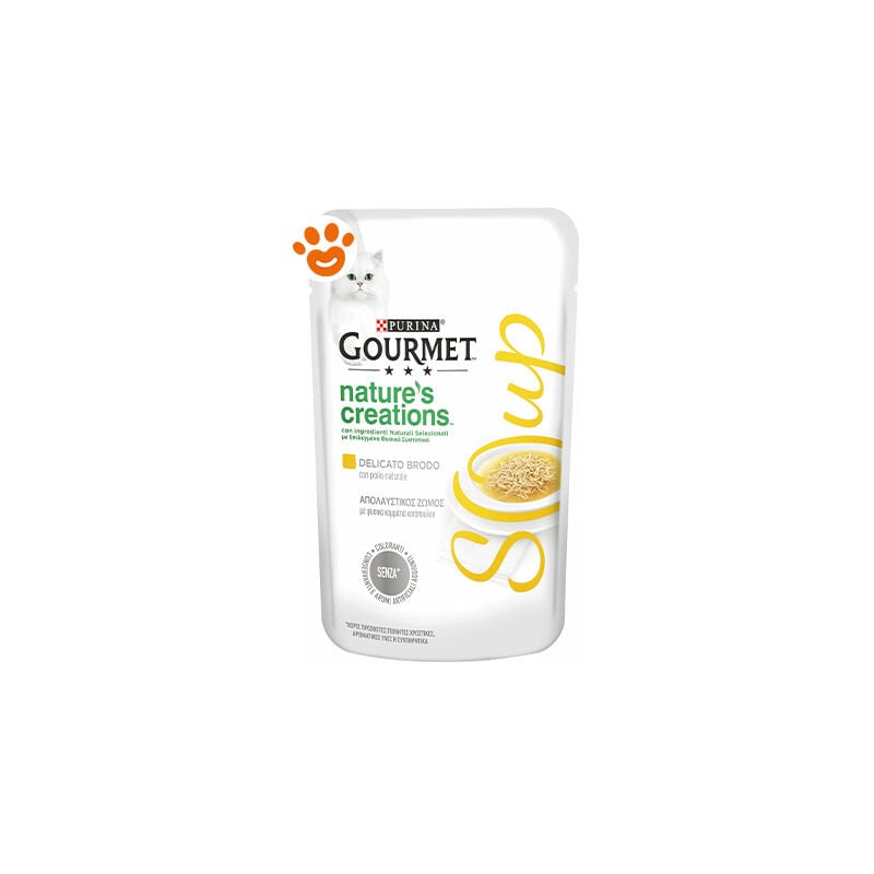 foto del prodotto purina cat gourmet nature creations soup brodo pollo purina cat gourmet nature creations soup brodo pollo bustina da 40 gr