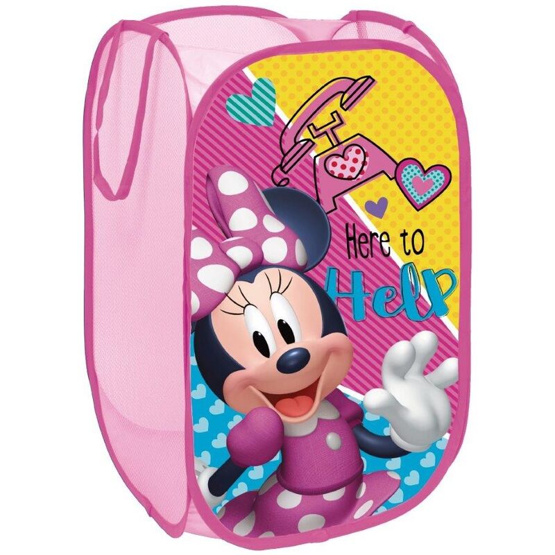 foto del prodotto portagiochi in tela disney minnie rosa