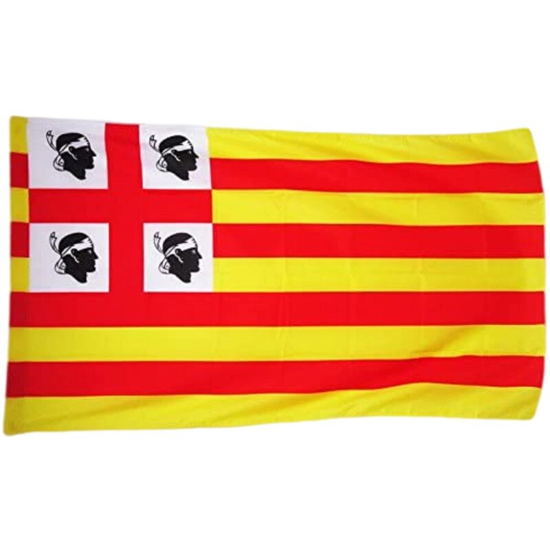 foto del prodotto bandiera sardegna aragonese 90x60cm bandiera sarda aragona 60 x 90 cm foro per asta az flag