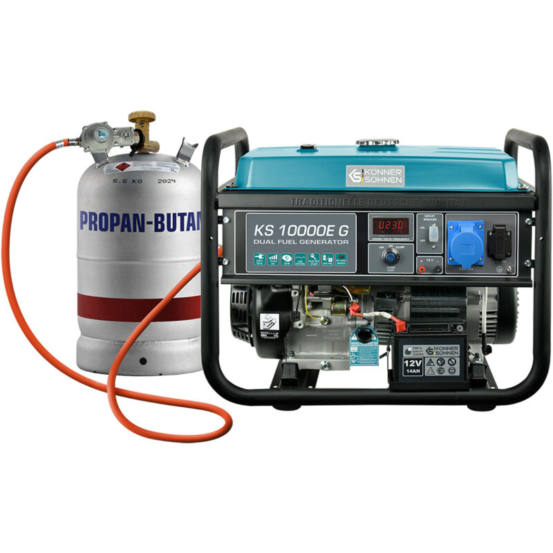 foto del prodotto g n rateur essence gaz k nner s hnen 8000 w ks 10000e g dual fuel avr