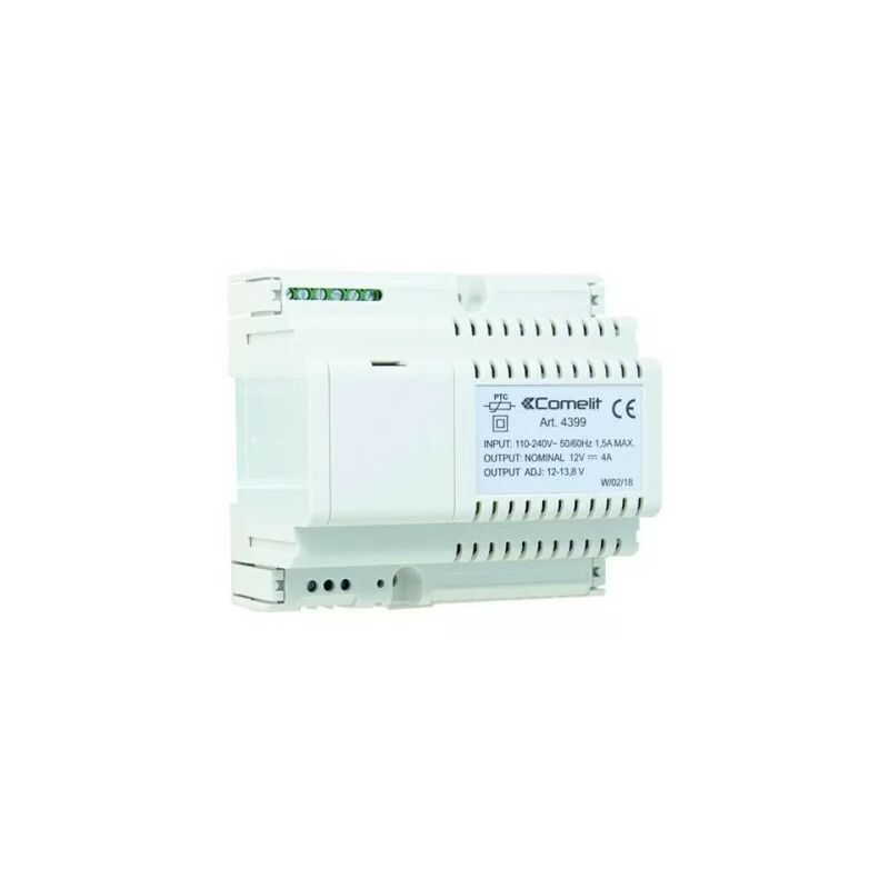 foto del prodotto comelit 4399 alimentatore per tastiera 12vdc 4a primario 240vac
