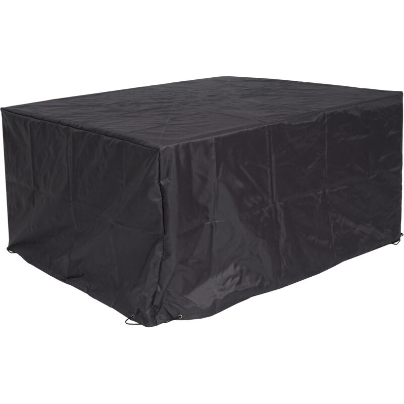 foto del prodotto hhg copertura telo per mobili da giardino 655 tela cerata poliestere poliuretano antracite per barbecue 120x150x70cm