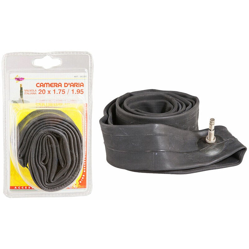 foto del prodotto camera d aria bici accessori bicicletta 20 valvola italiana 20x175 195 rhutten