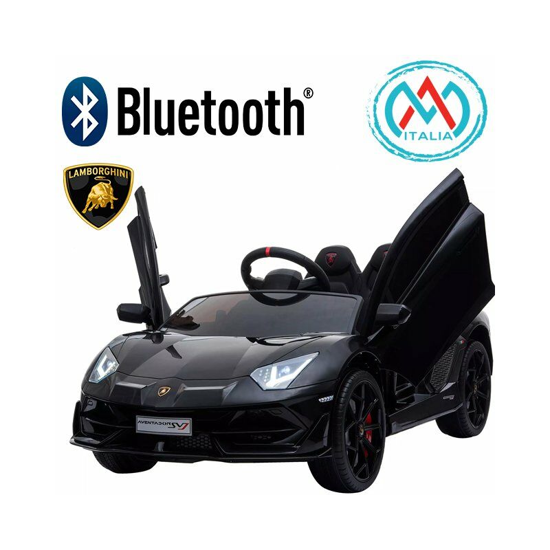 foto del prodotto mini auto per bambini lamborghini aventador black de black de