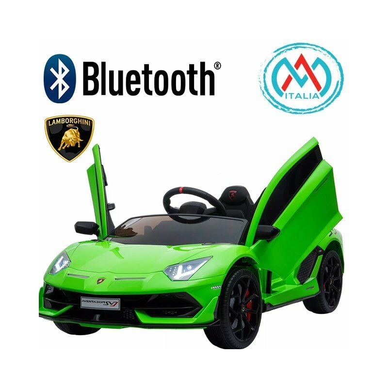 foto del prodotto mini auto per bambini lamborghini aventador green green