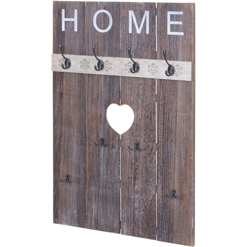foto del prodotto serie vintage appendiabiti guardaroba hhg 913 home 91x60cm, marrone