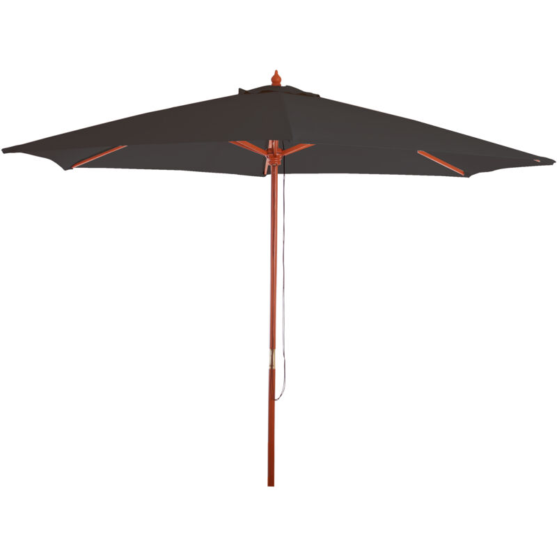foto del prodotto ombrellone giardino spiaggia n81 florida 300cm poliestere antracite