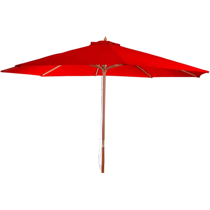 foto del prodotto ombrellone giardino spiaggia n82 florida 350cm poliestere bordeaux