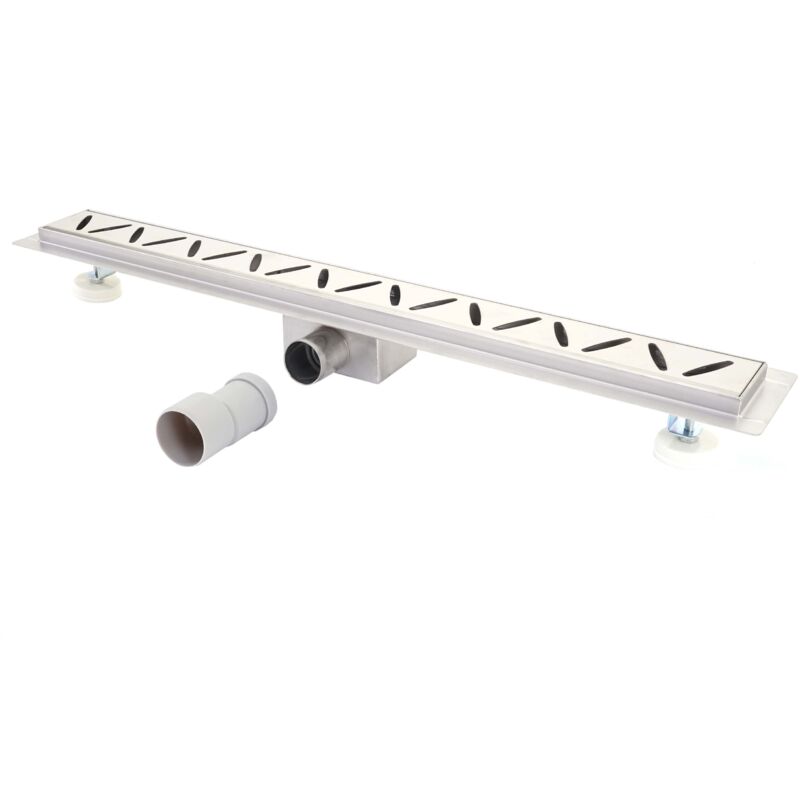 immagine 0 del prodotto hhg canaletta di scarico per docce piastrellate 832c acciaio inox, 100cm