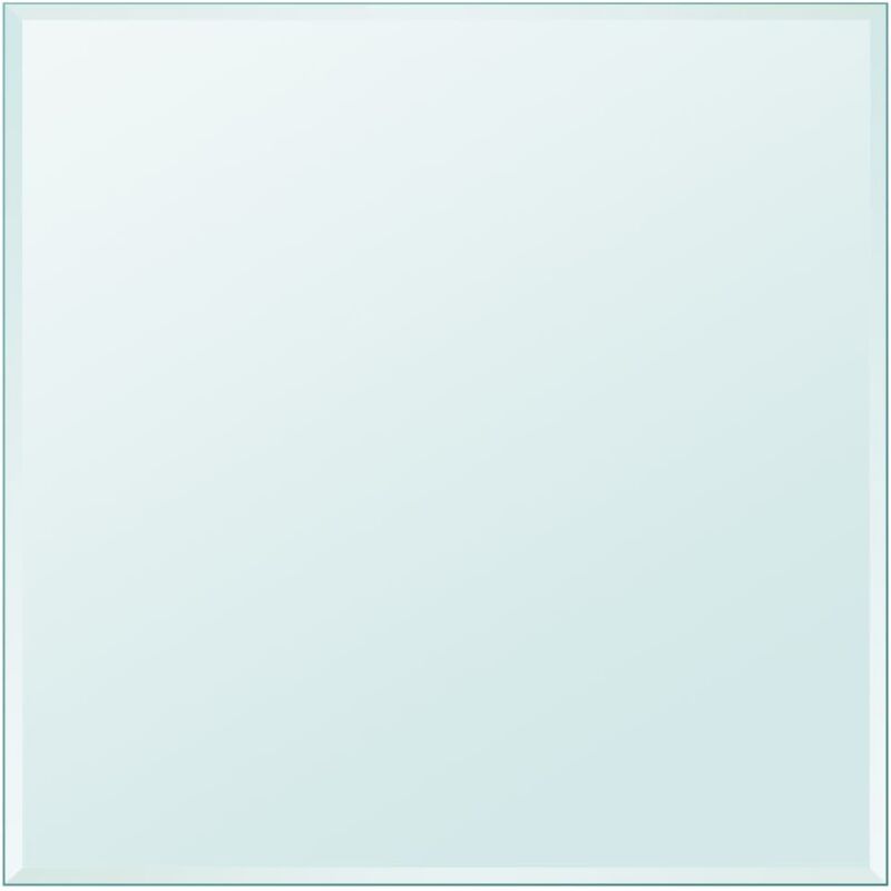 foto del prodotto vidaxl piano tavolo in vetro temperato quadrato 700x700 mm